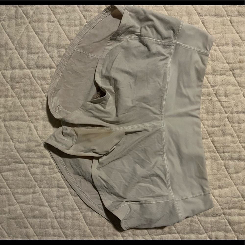 white lululemon shorts!!